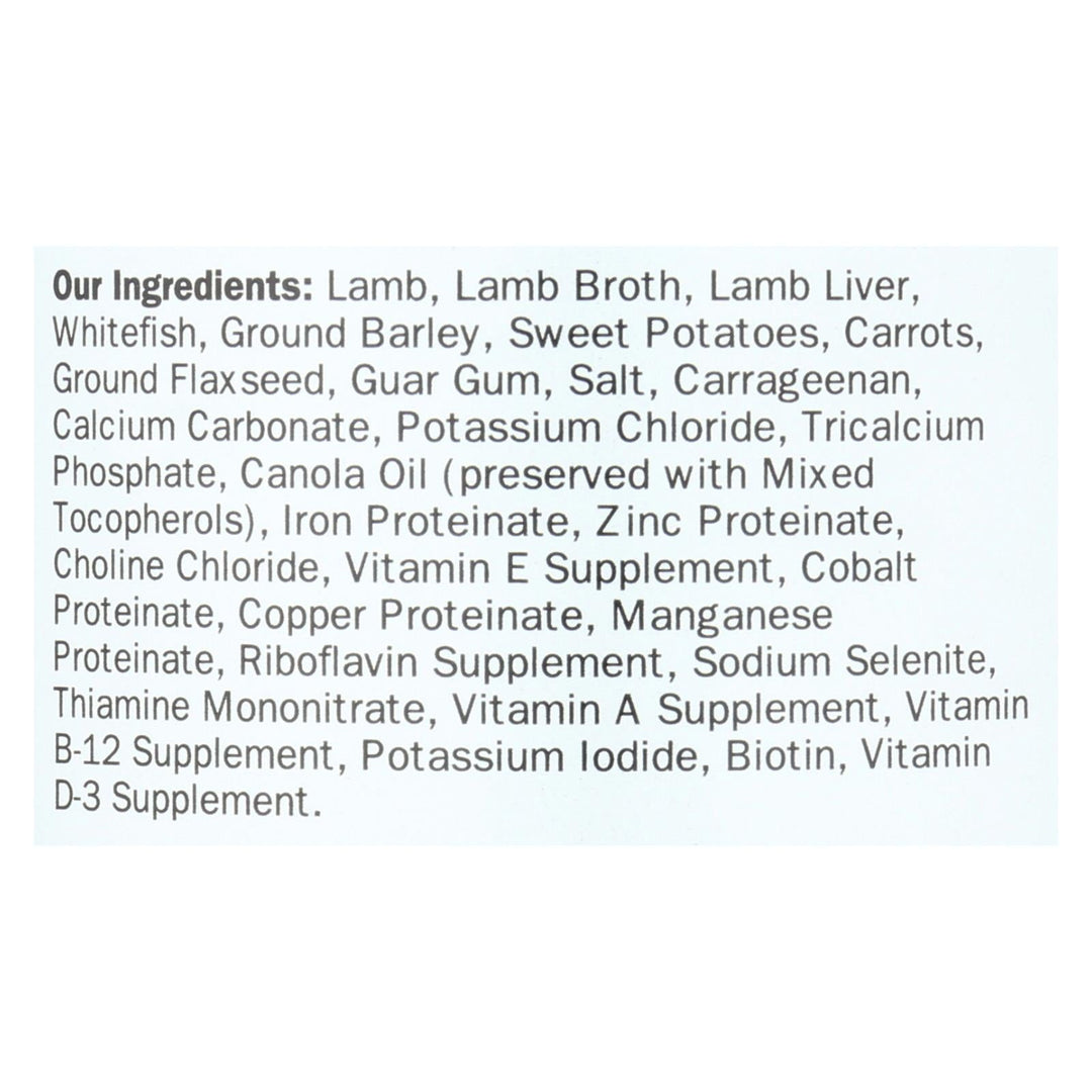 Wellness Pet Products Dog Food - Lamb And Sweet Potato Recipe - Case Of 12 - 12.5 Oz. - Maras Green