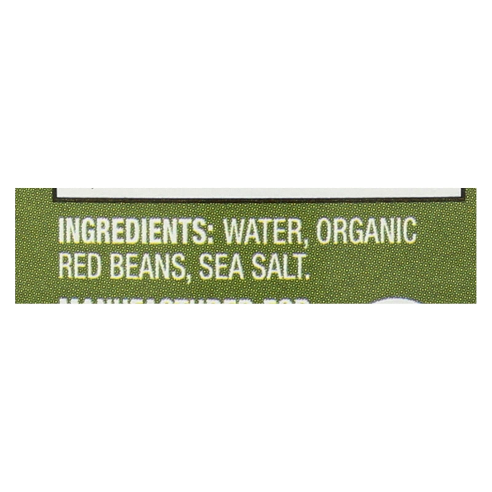 Westbrae Foods Organic Red Beans - Case Of 12 - 15 Oz. - Maras Green