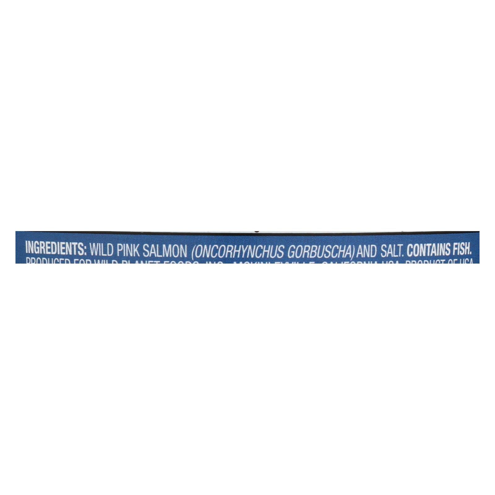 Wild Planet Wild Alaskan Pink Salmon - Case Of 12 - 6 Oz. - Maras Green