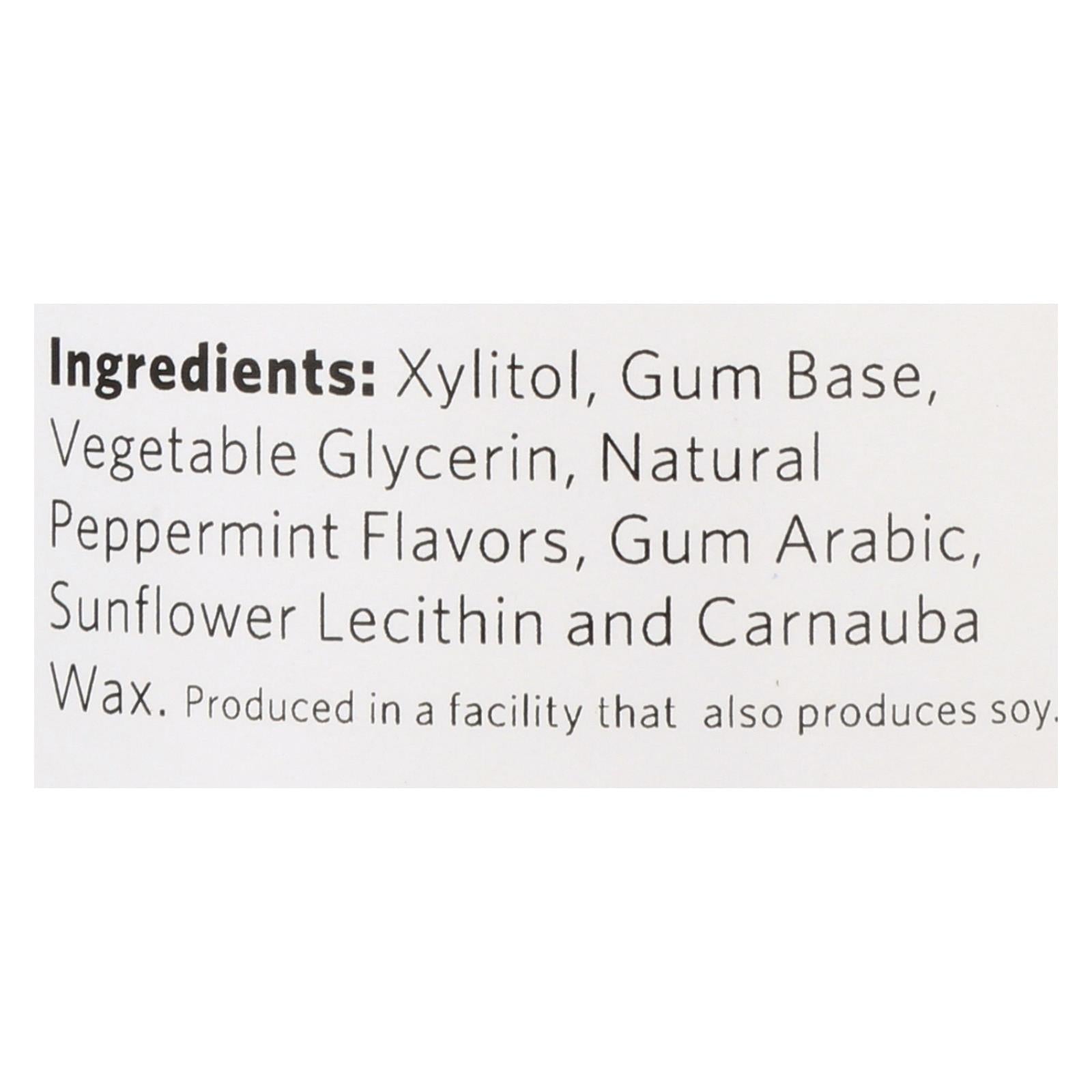Xylichew Chewing Gum - Sugar Free Peppermint - 60 Piece Jar - Case Of 4 - Maras Green