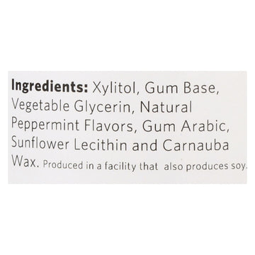 Xylichew Chewing Gum - Sugar Free Peppermint - 60 Piece Jar - Case Of 4 - Maras Green