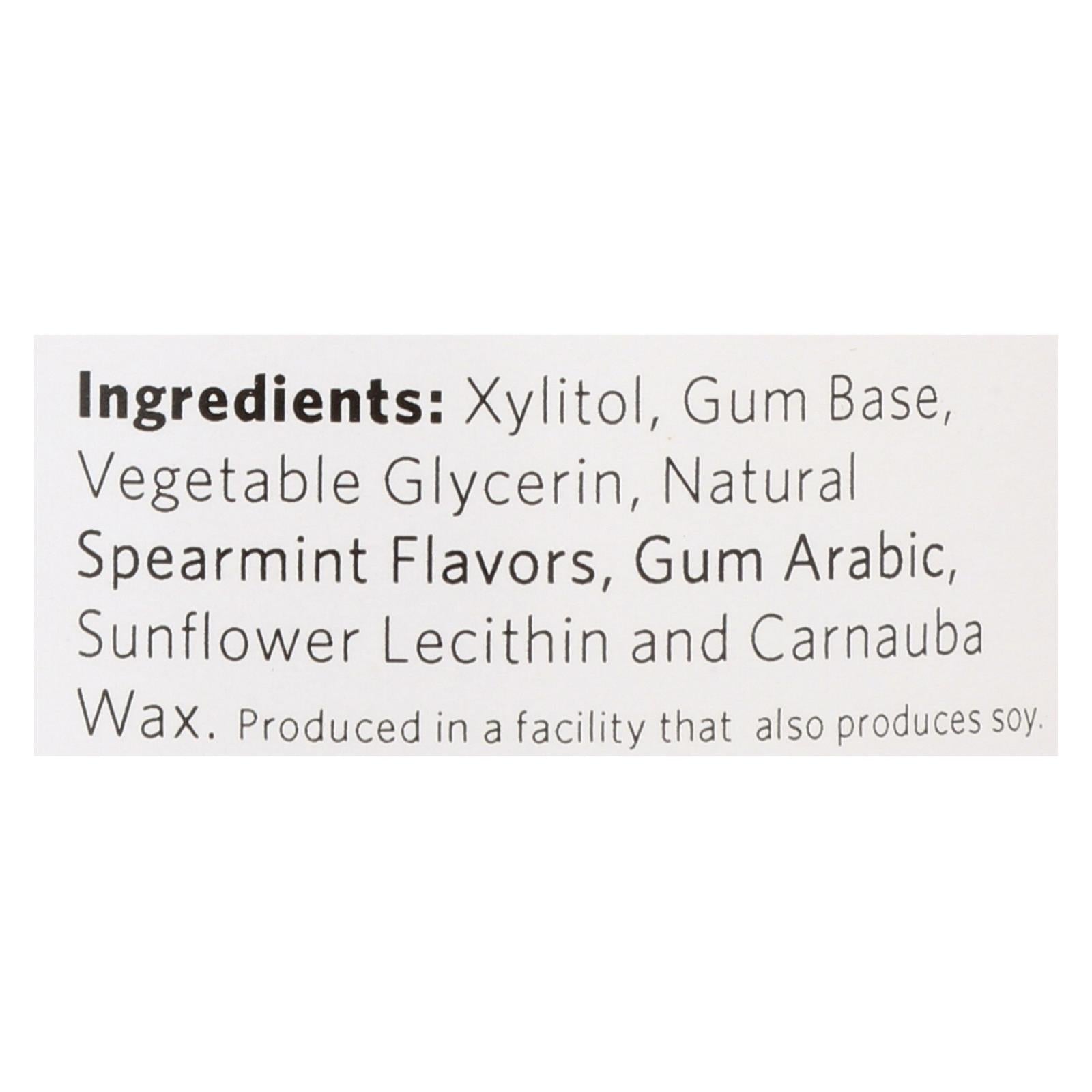 Xylichew Chewing Gum - Sugar Free Spearmint - 60 Piece Jar - Case Of 4 - Maras Green