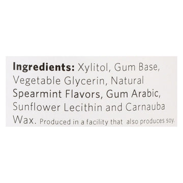 Xylichew Chewing Gum - Sugar Free Spearmint - 60 Piece Jar - Case Of 4 - Maras Green