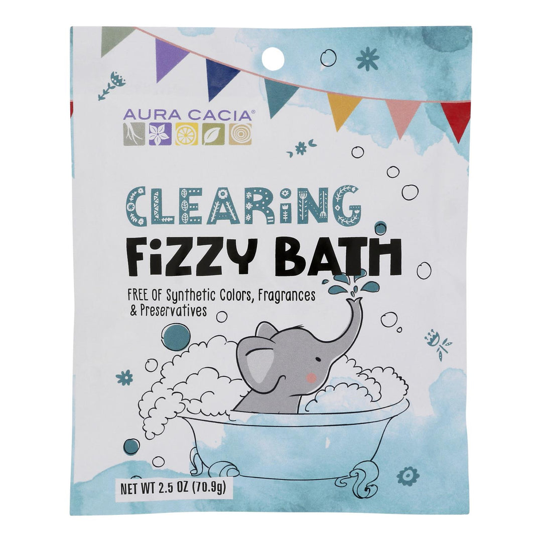 Aura Cacia - Fizzy Bath Kids Clearing - Case Of 6-2.5 Oz - Maras Green
