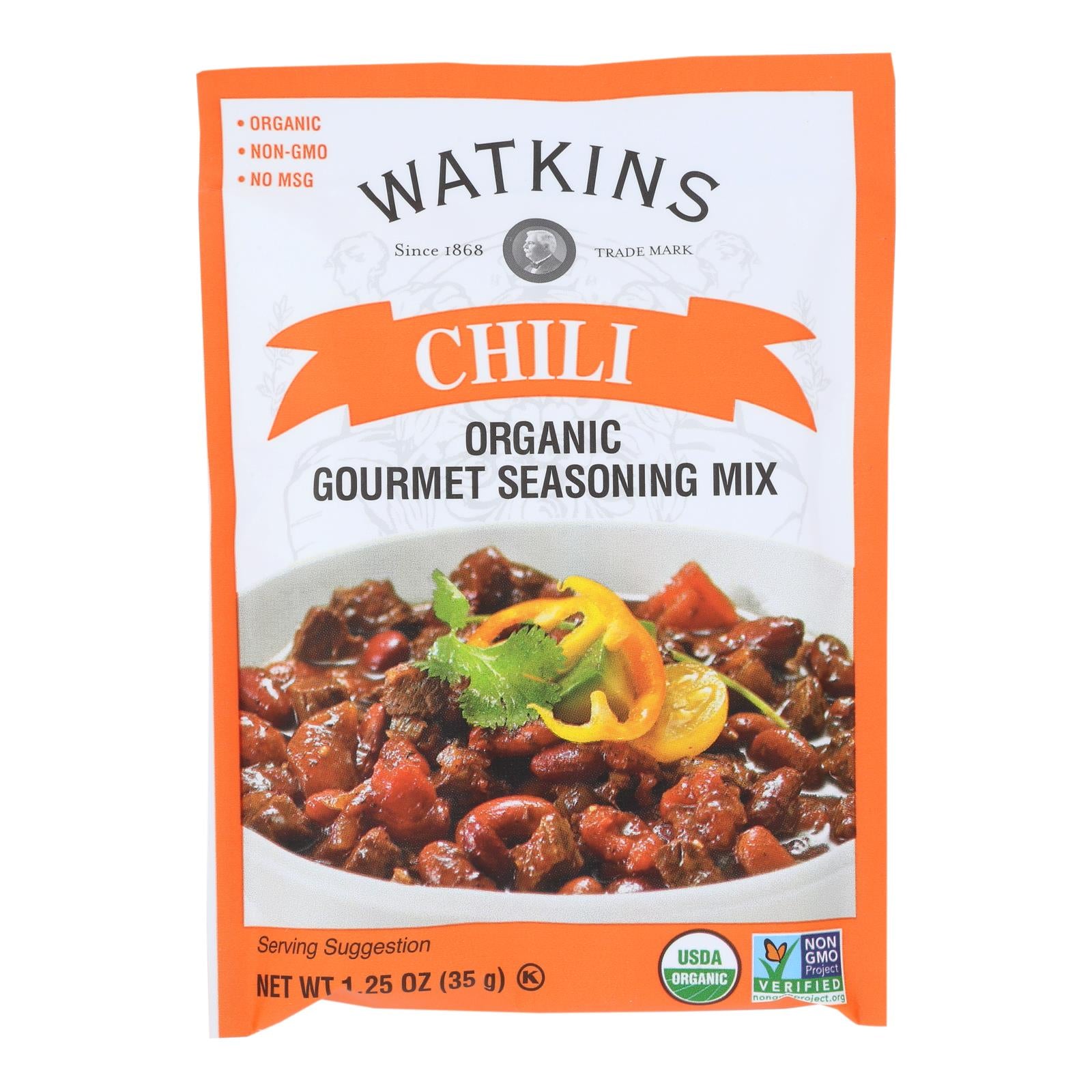 Watkins - Seasn Mix Chli Gourmt - Case Of 12-1.25 Oz - Maras Green