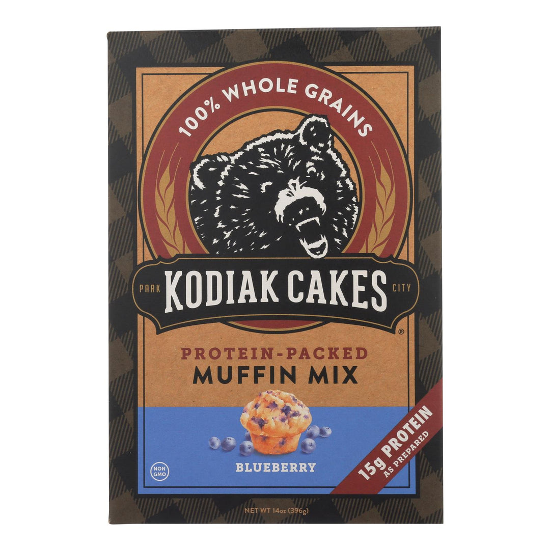 Kodiak Cakes Blueberry Protein - packed Muffin Mix - Case Of 6 - 14 Oz - Maras Green