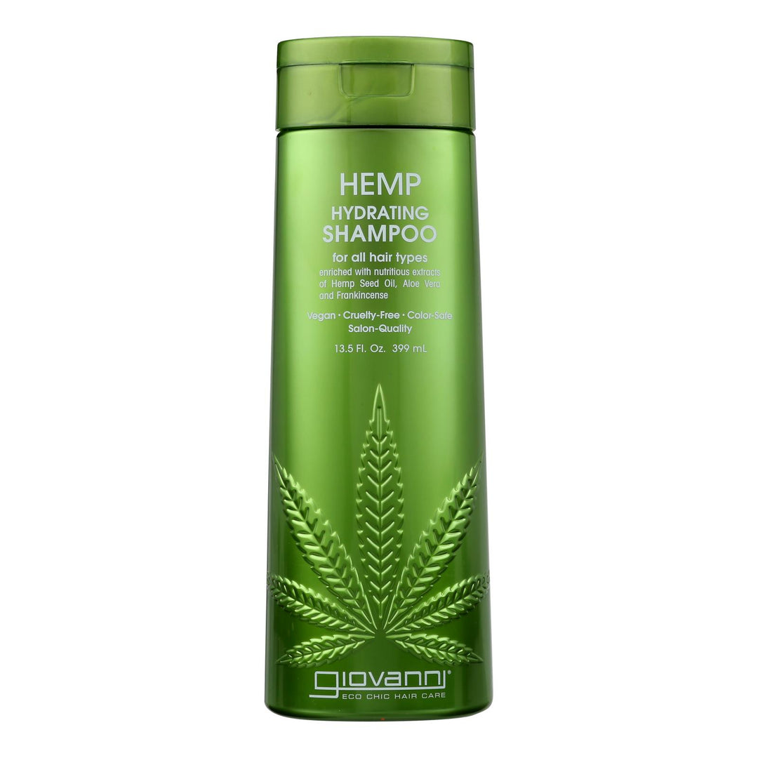Giovanni Hair Care Products - Hemp Shampoo Hydrating - 1 Each-13.5 Fz - Maras Green