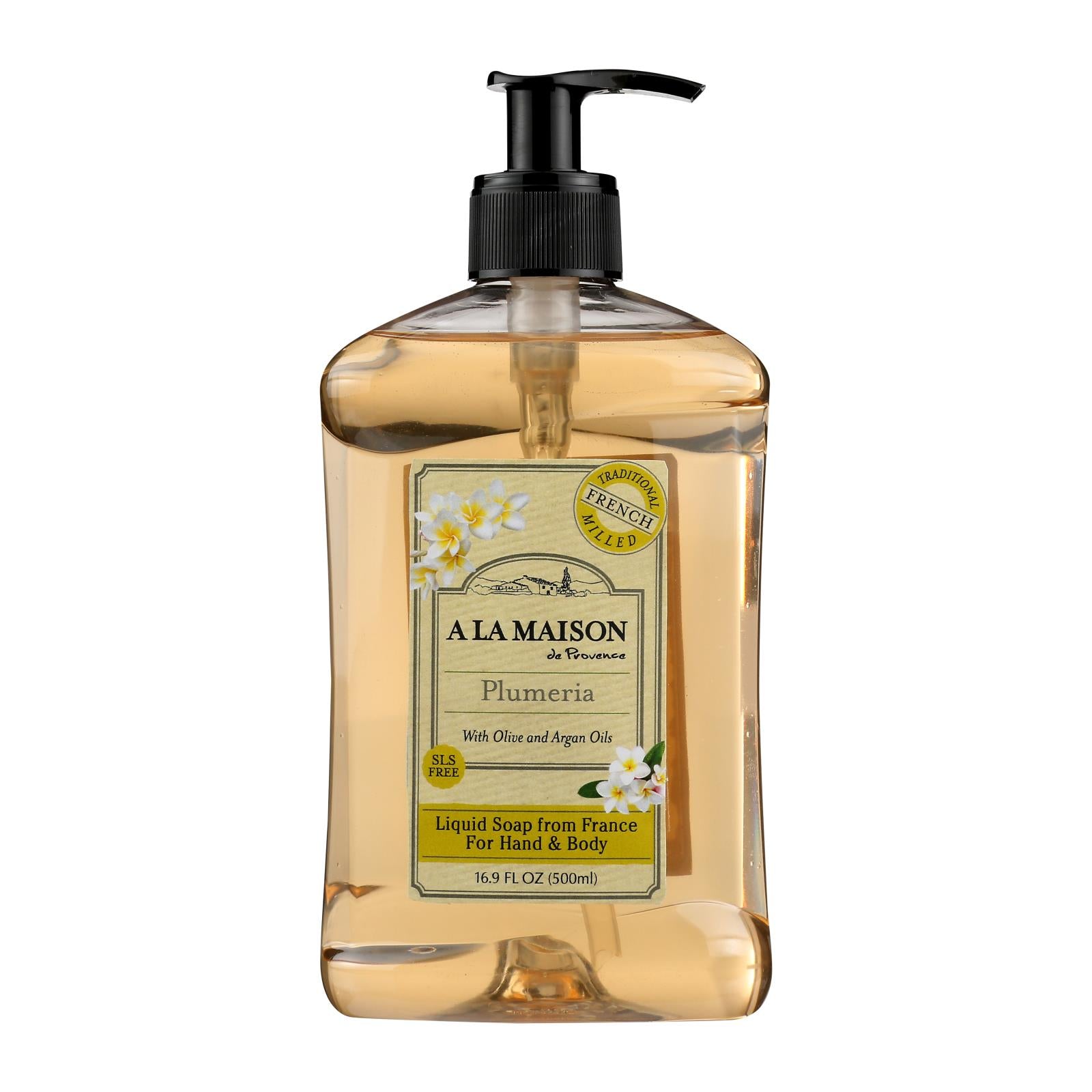 A La Maison - French Liquid Soap Plumeria - 1 Each-16.9 Fz - Maras Green