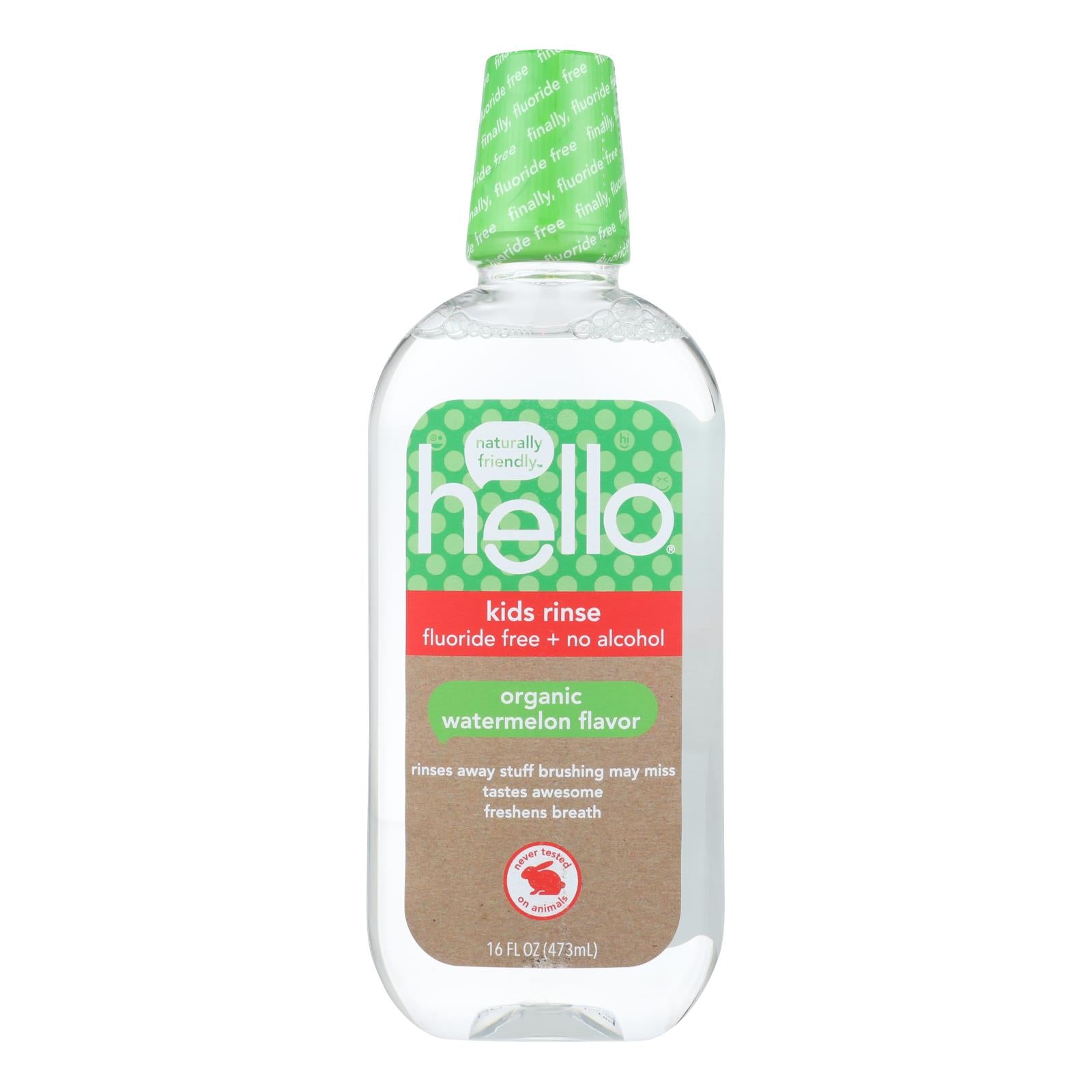 Hello Products Llc - Kd Rinse Flride Fr Wtrmln - 1 Each-16 Fz - Maras Green