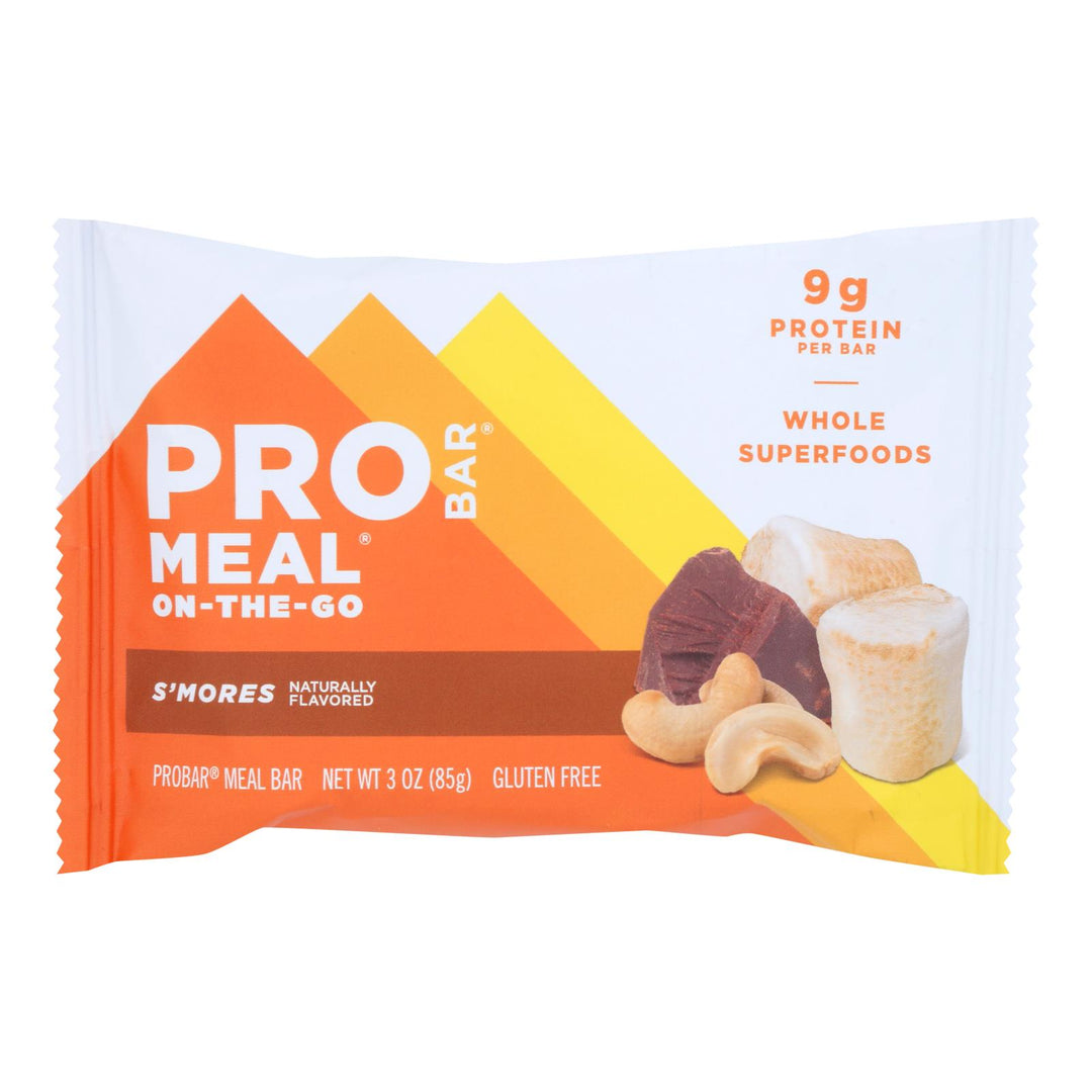 Probar - Meal Bar Organic Smores - Case Of 12 - 3 Ounces - Maras Green