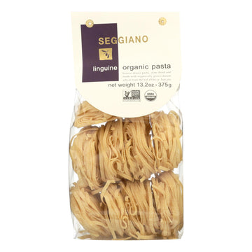 Seggiano - Pasta Organic Linguini - Case Of 6 - 13.2 Ounces - Maras Green