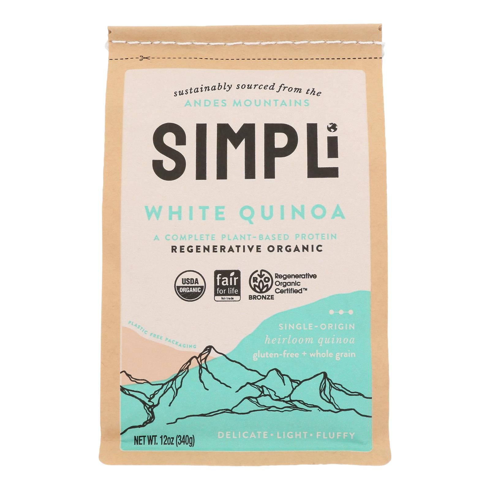 Simpli - Quinoa White Regenrte - Case Of 8-12 Oz - Maras Green