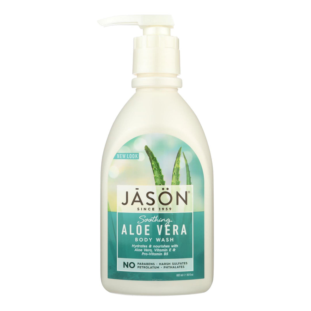 Jason Body Wash Pure Natural Soothing Aloe Vera - 30 Fl Oz - Maras Green