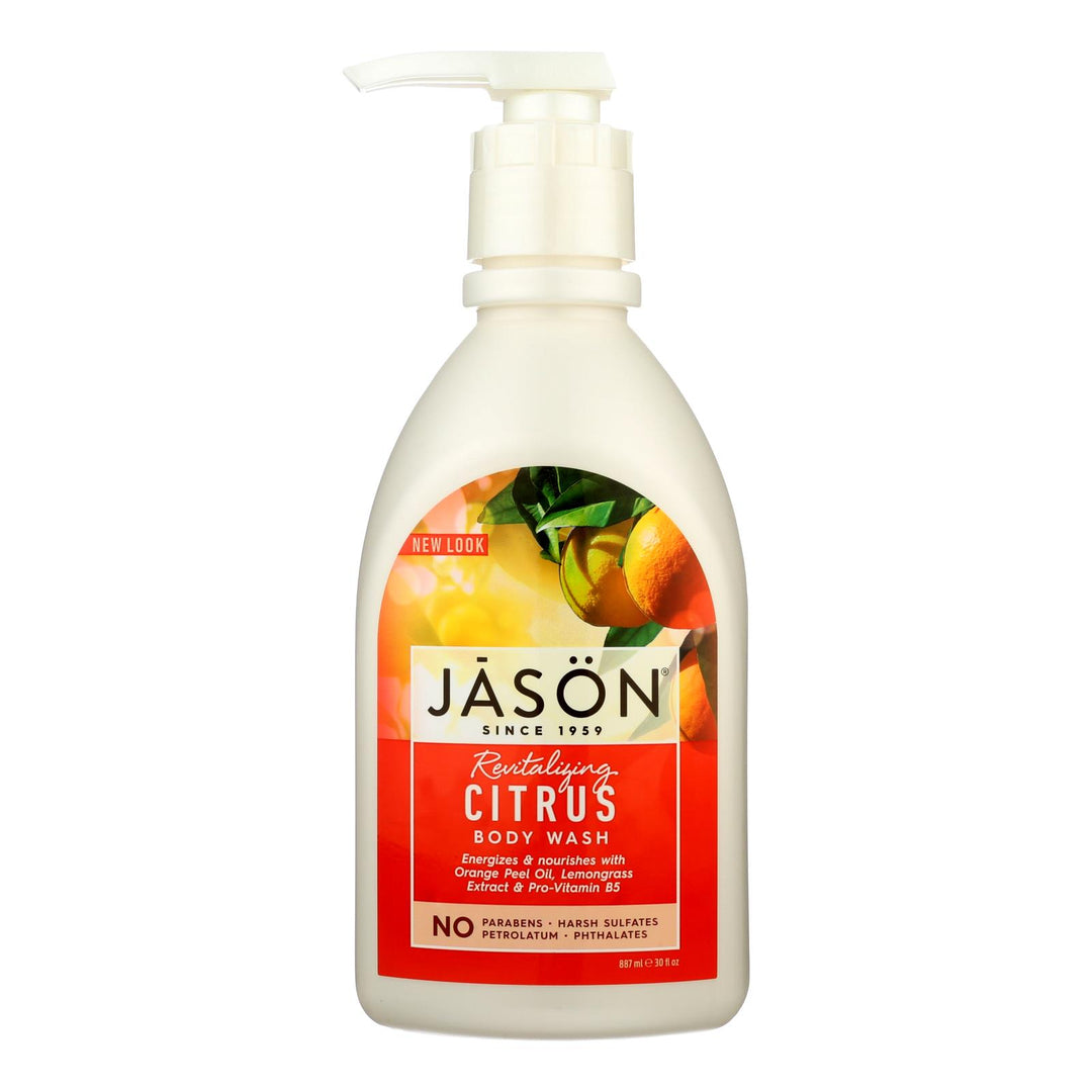 Jason Satin Shower Body Wash Citrus - 30 Fl Oz - Maras Green