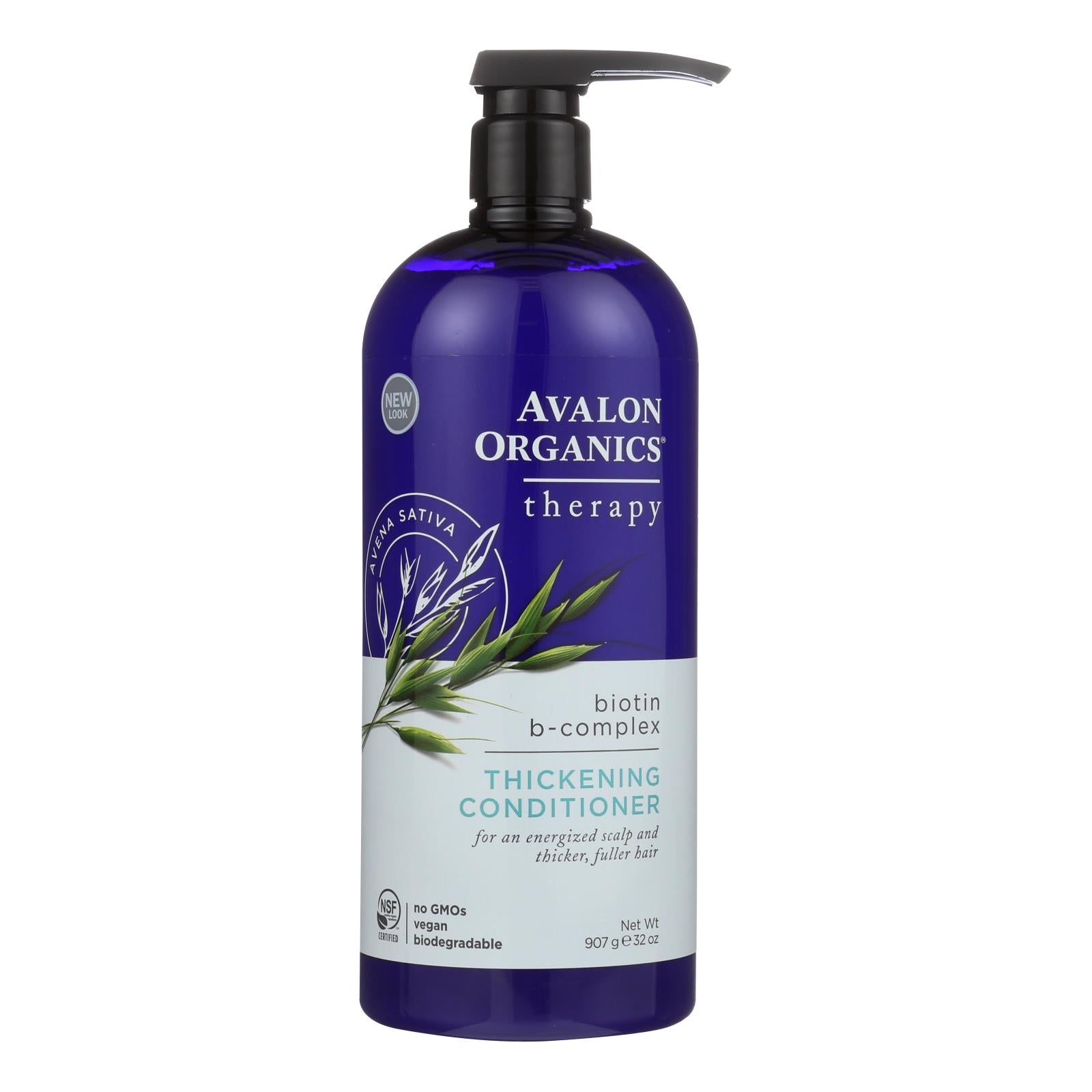 Avalon Conditioner - Organic Biotin - b Complex - 32 Oz - Maras Green