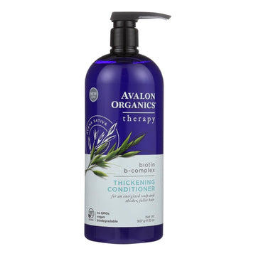 Avalon Conditioner - Organic Biotin - b Complex - 32 Oz - Maras Green