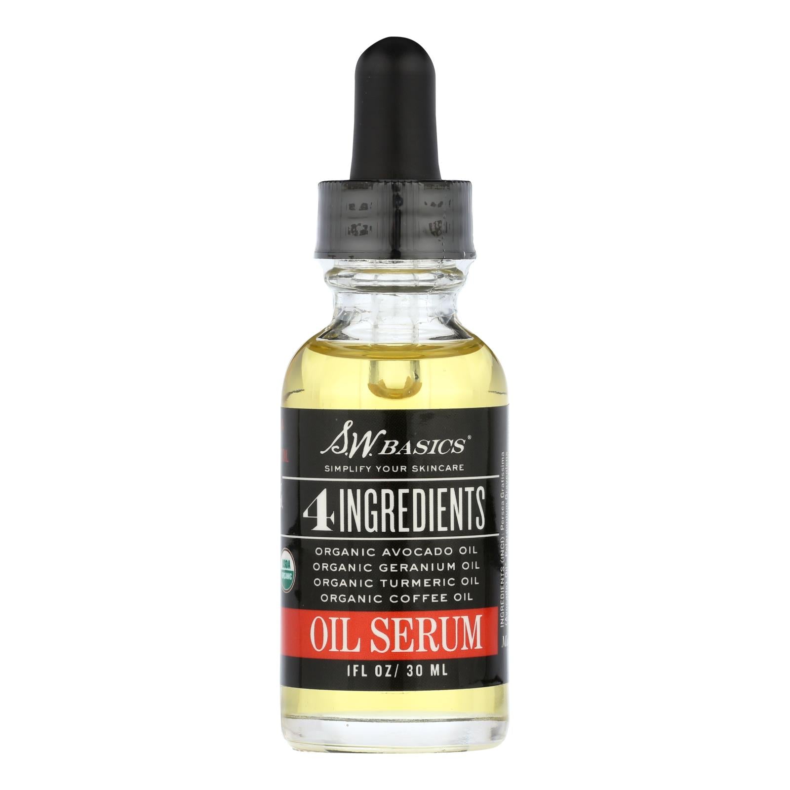 S.w. Basics - 4 Ingredients Oil Serum - 1 Fl Oz. - Maras Green