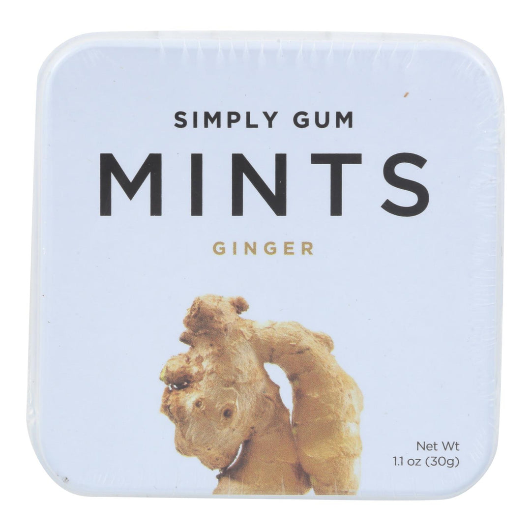 Simply Gum Ginger Mints - Case Of 6 - 30 Ct - Maras Green