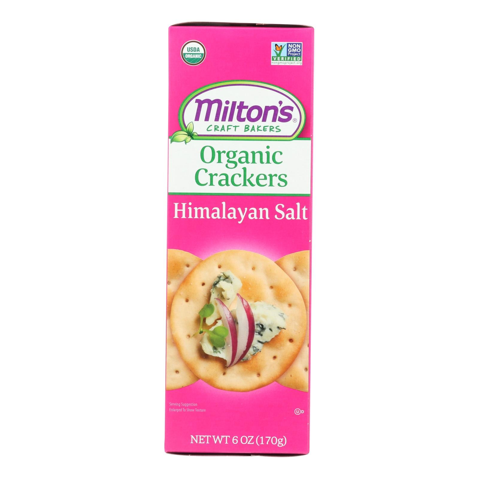 Miltons - Baked Crackers Hm Salt - Case Of 8 - 6 Oz - Maras Green