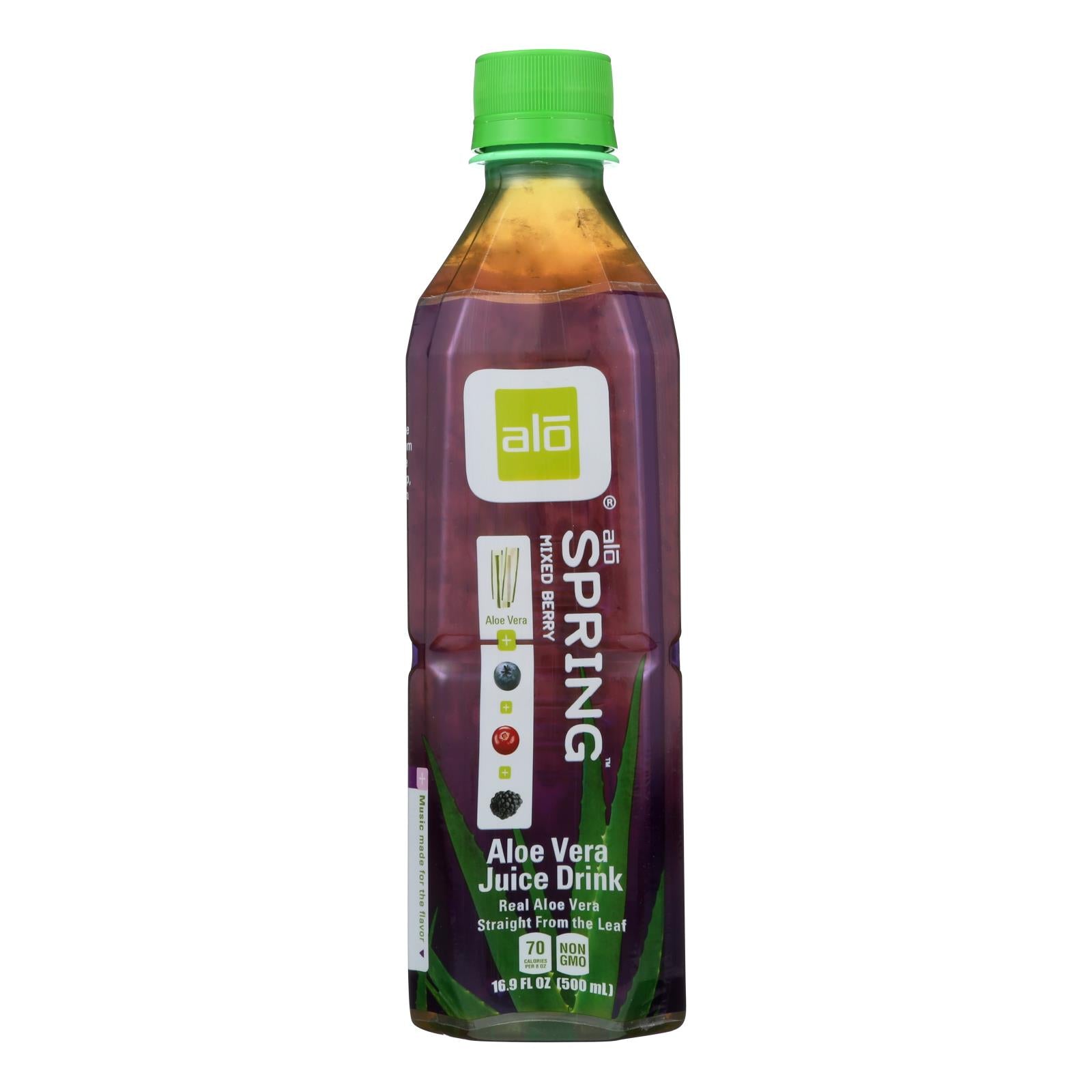 Alo - Drink Spring Mixed Berry - Case Of 12 - 16.9 Fl Oz. - Maras Green