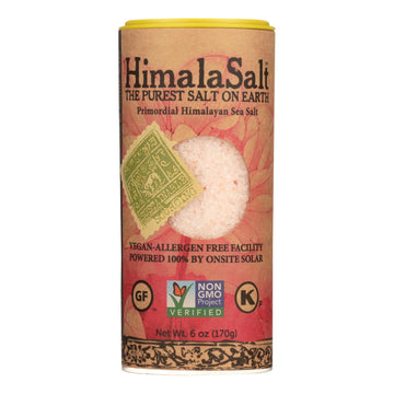 Himalasalt Primordial Himalayan Sea Salt - Fine Grain - Shaker - 6 Oz - Case Of 6 - Maras Green