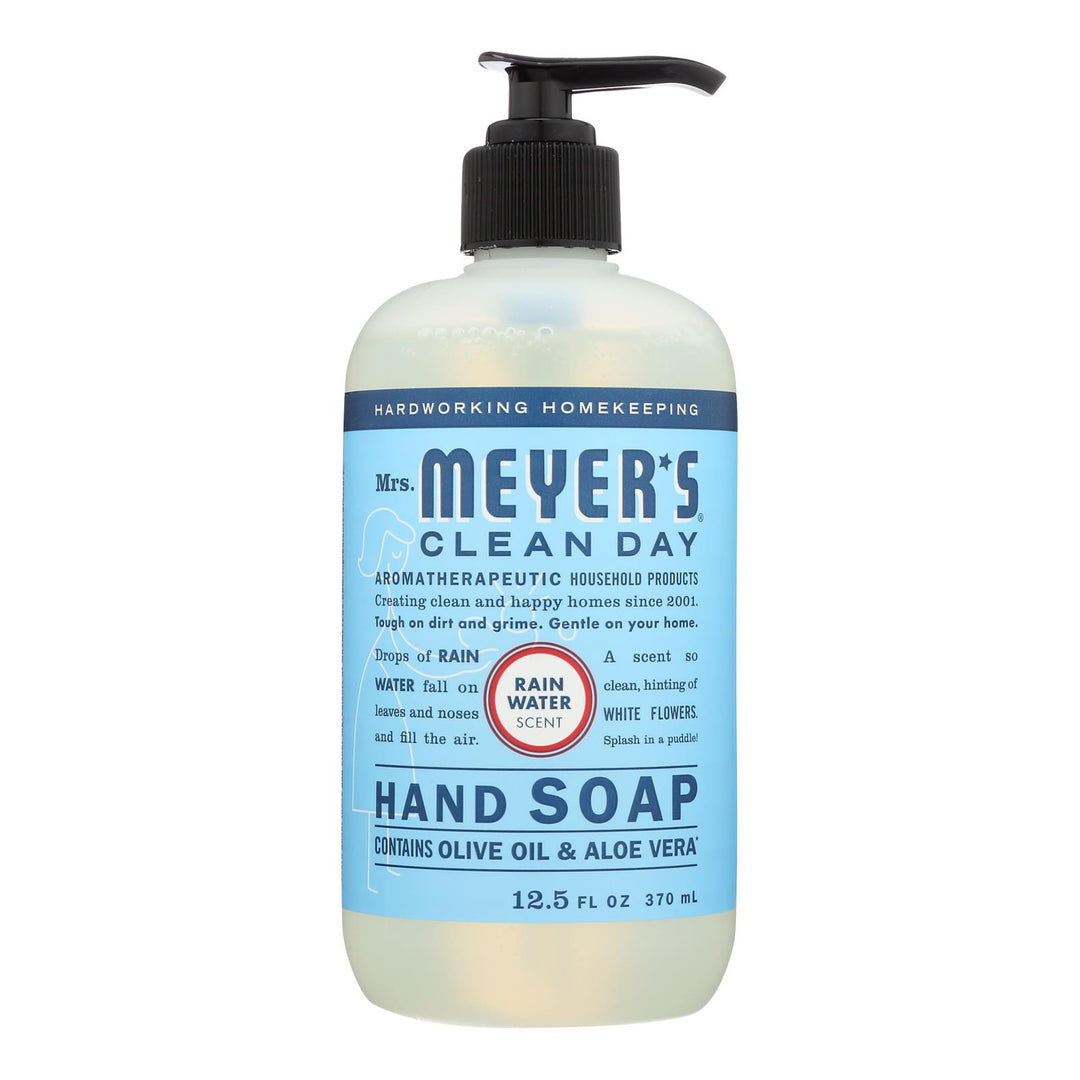 Mrs.meyers Clean Day - Hand Soap Liquid Rainwater - Case Of 6 - 12.5 Fz - Maras Green