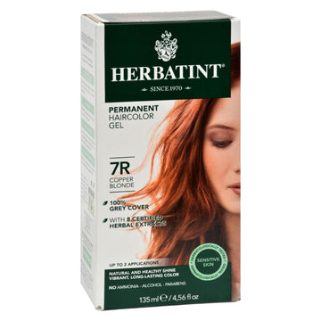 Herbatint Permanent Herbal Haircolour Gel 7r Copper Blonde - 135 Ml - Maras Green