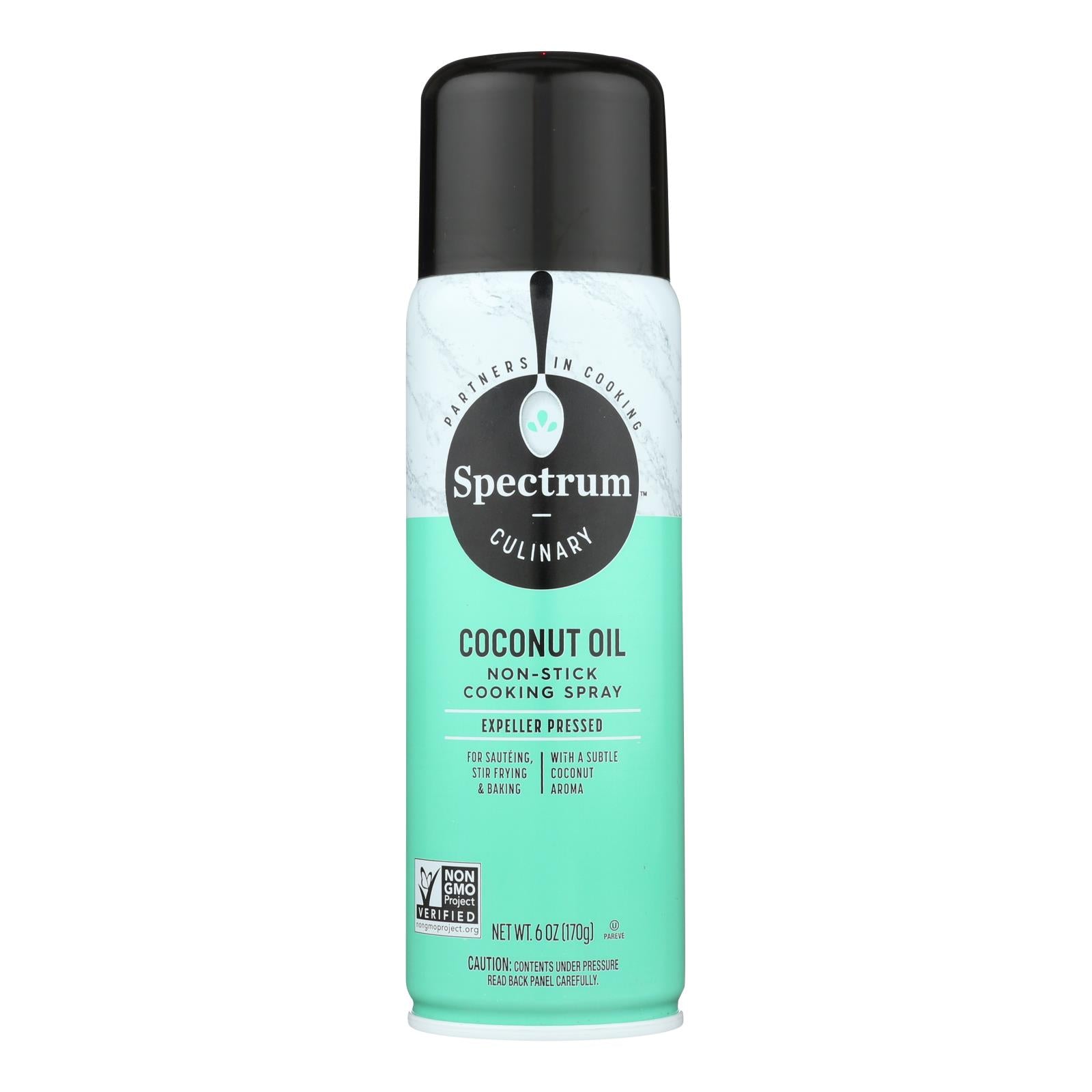 Spectrum Naturals Coconut Spray Oil - Case Of 6 - 6 Oz. - Maras Green