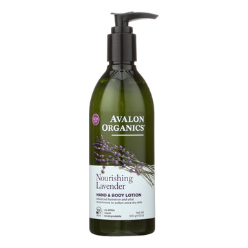 Avalon Organics Hand And Body Lotion Lavender - 12 Fl Oz - Maras Green