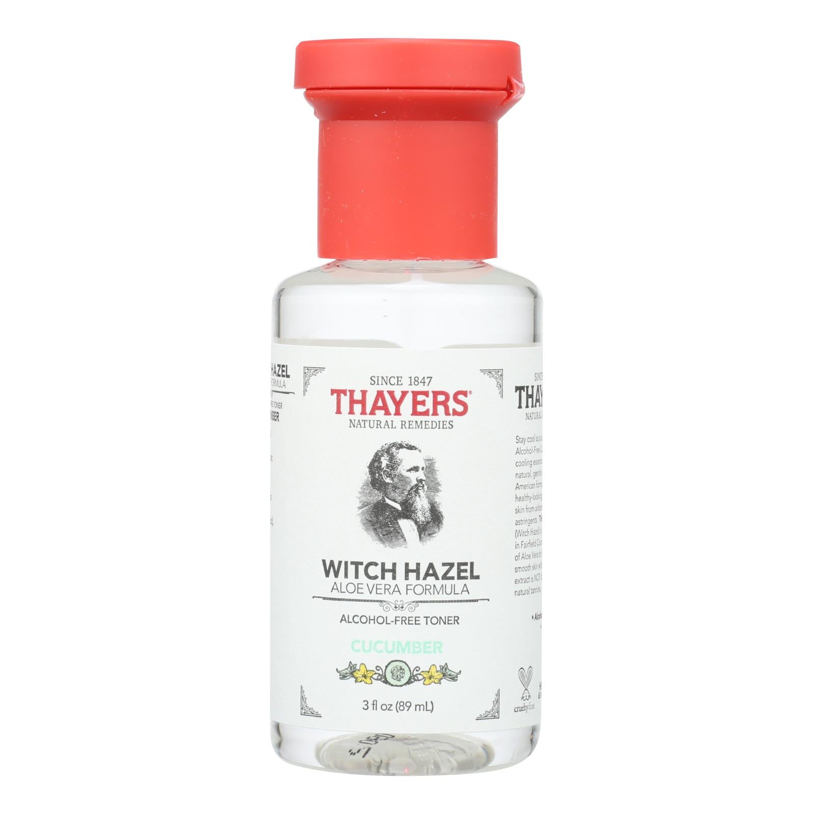 Thayers Witch Hazel Astringent - Cucumber - Case Of 24 - 3 Fl Oz - Maras Green