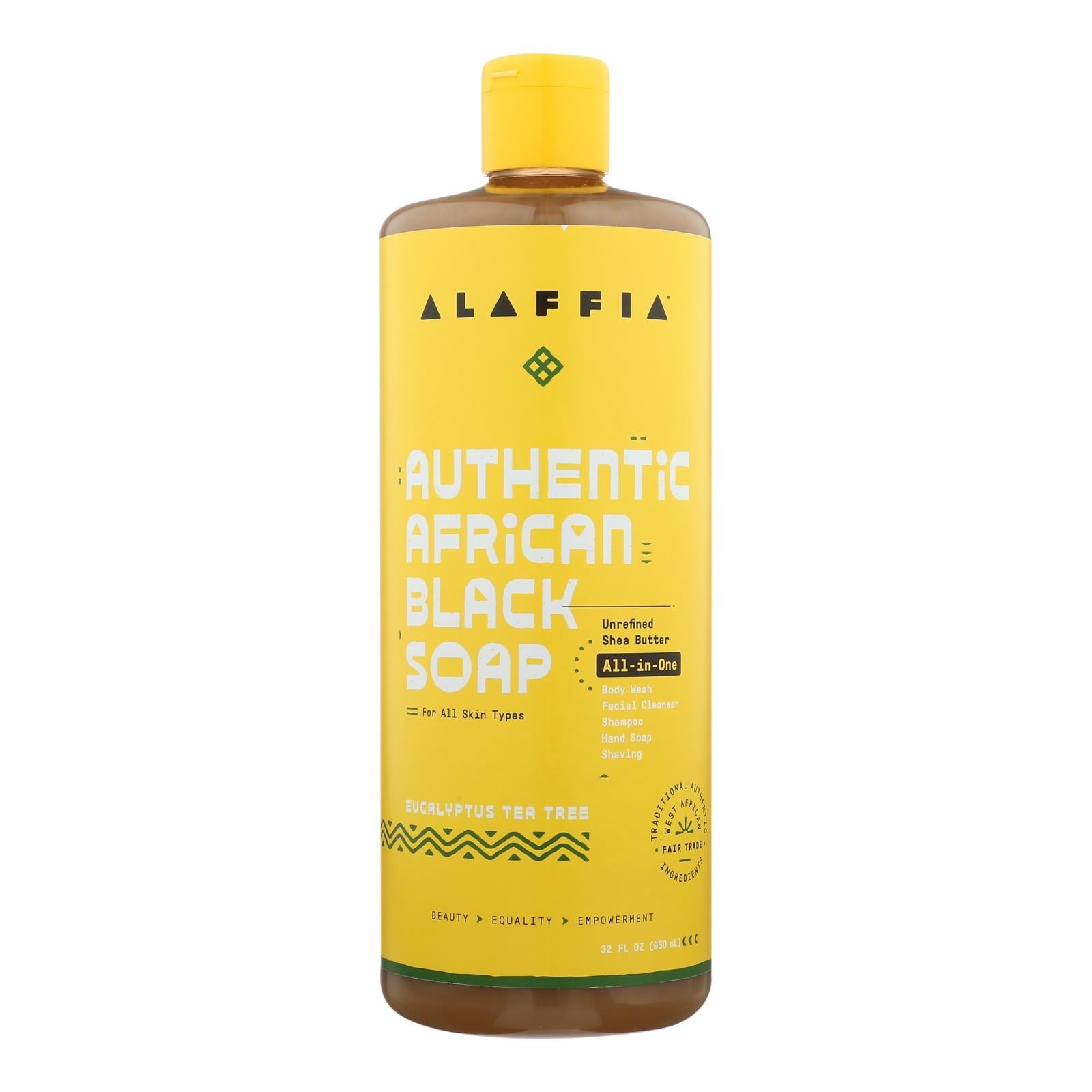 Alaffia - African Black Soap - Eucalyptus Tea Tree - 32 Fl Oz. - Maras Green