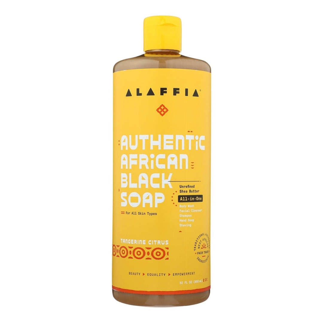 Alaffia - African Black Soap - Tangerine Citrus - 32 Fl Oz. - Maras Green