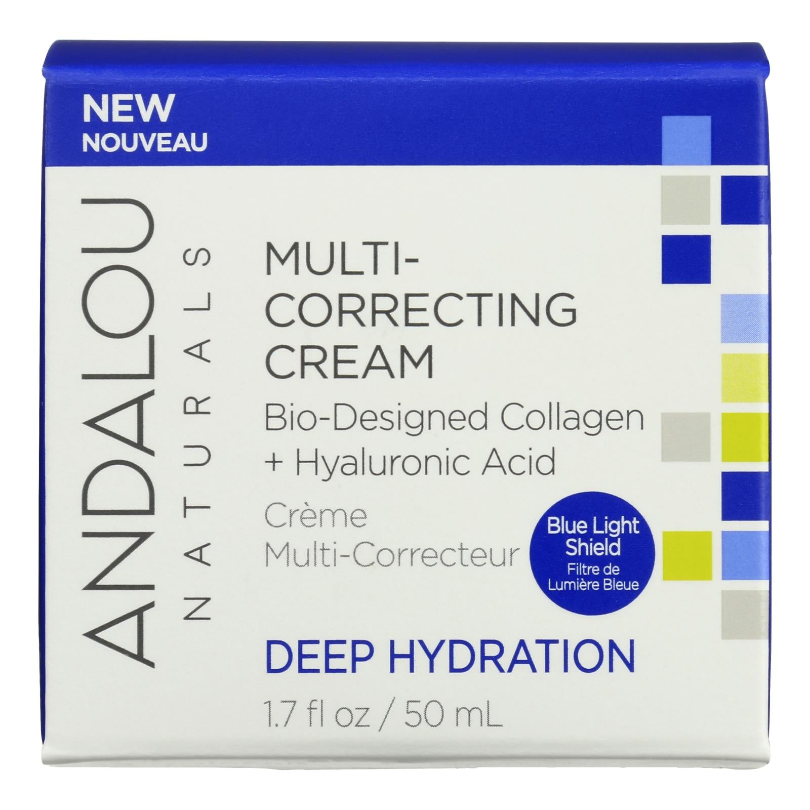 Andalou Naturals - Cream Dp Hyd Mlt Crrcting - 1 Each - 1.7 Fz - Maras Green