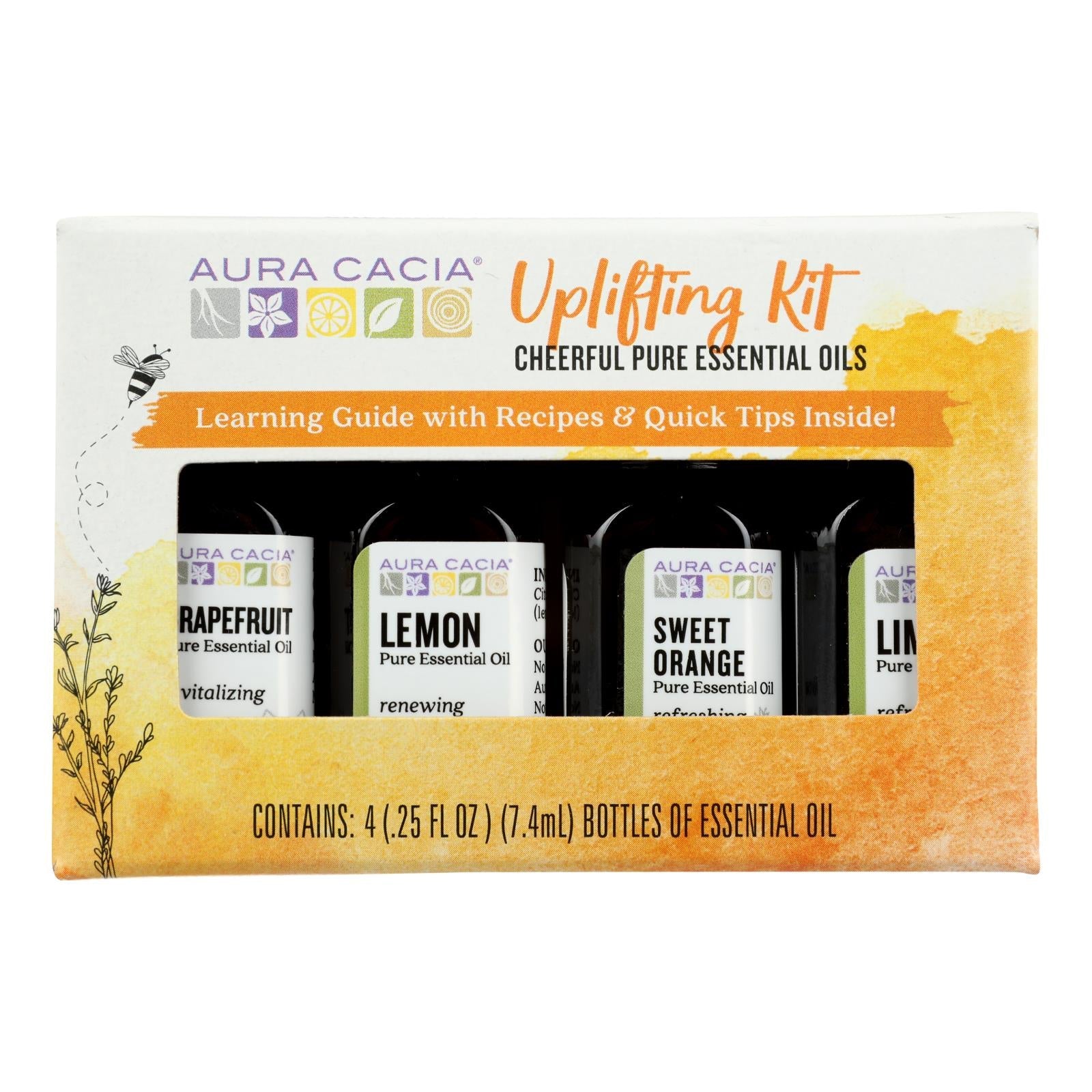 Aura Cacia - Ess Oil Uplifting Kit - 1 Each - 1 Kit - Maras Green