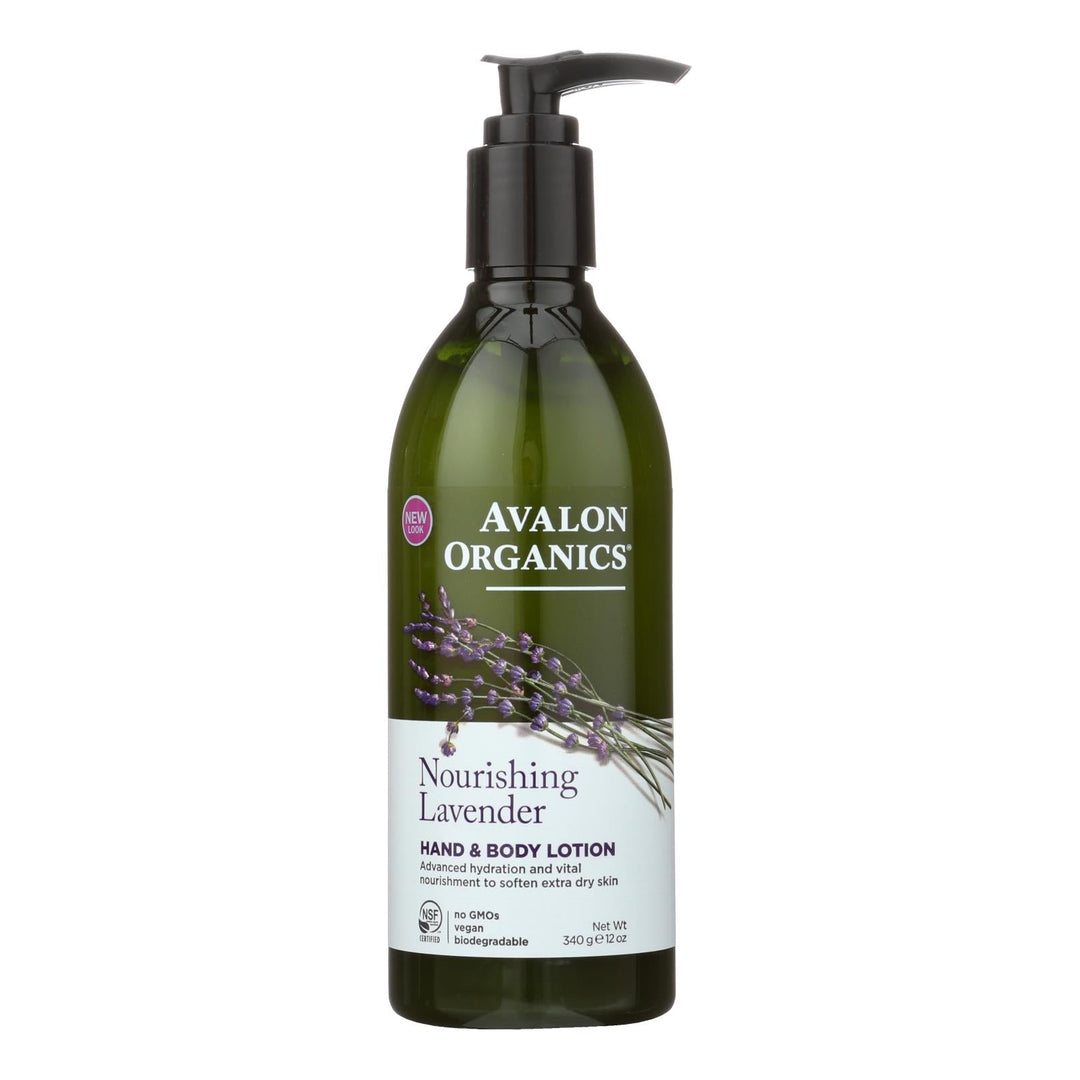 Avalon Organics Hand And Body Lotion Lavender - 12 Fl Oz - Maras Green