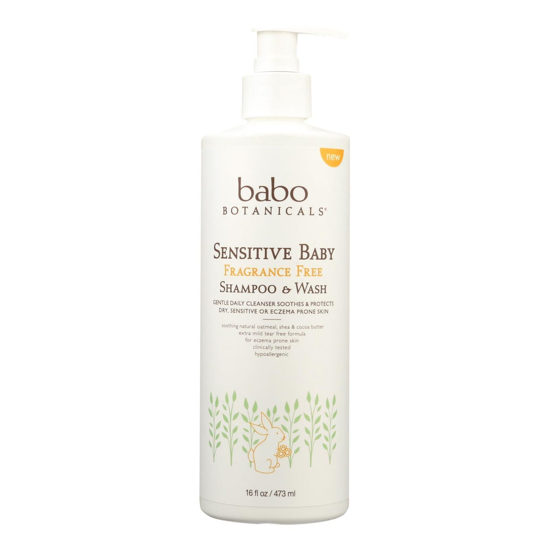 Babo Botanicals - Body Wash - Fragrance Free - 1 Each - 16 Fl Oz. - Maras Green
