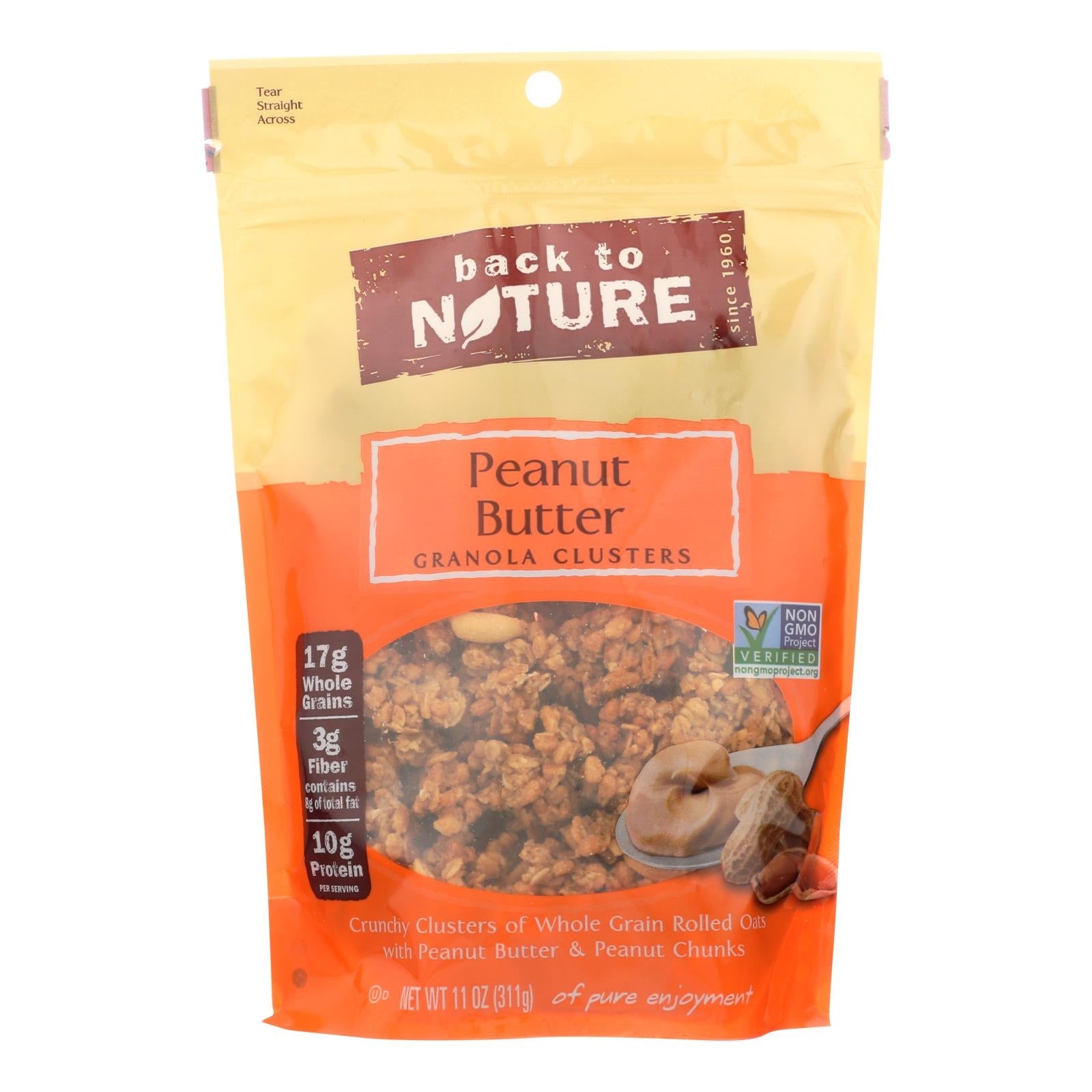 Back To Nature Granola - Peanut Butter - Case Of 6 - 11 Oz. - Maras Green