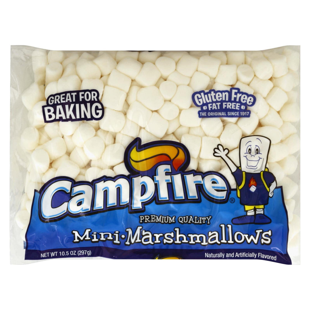 Campfire Mini Marshmallows - Case Of 24 - 10.5 Oz - Maras Green