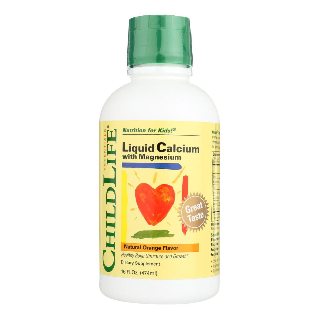 Childlife Liquid Calcium With Magnesium Natural Orange - 16 Fl Oz - Maras Green