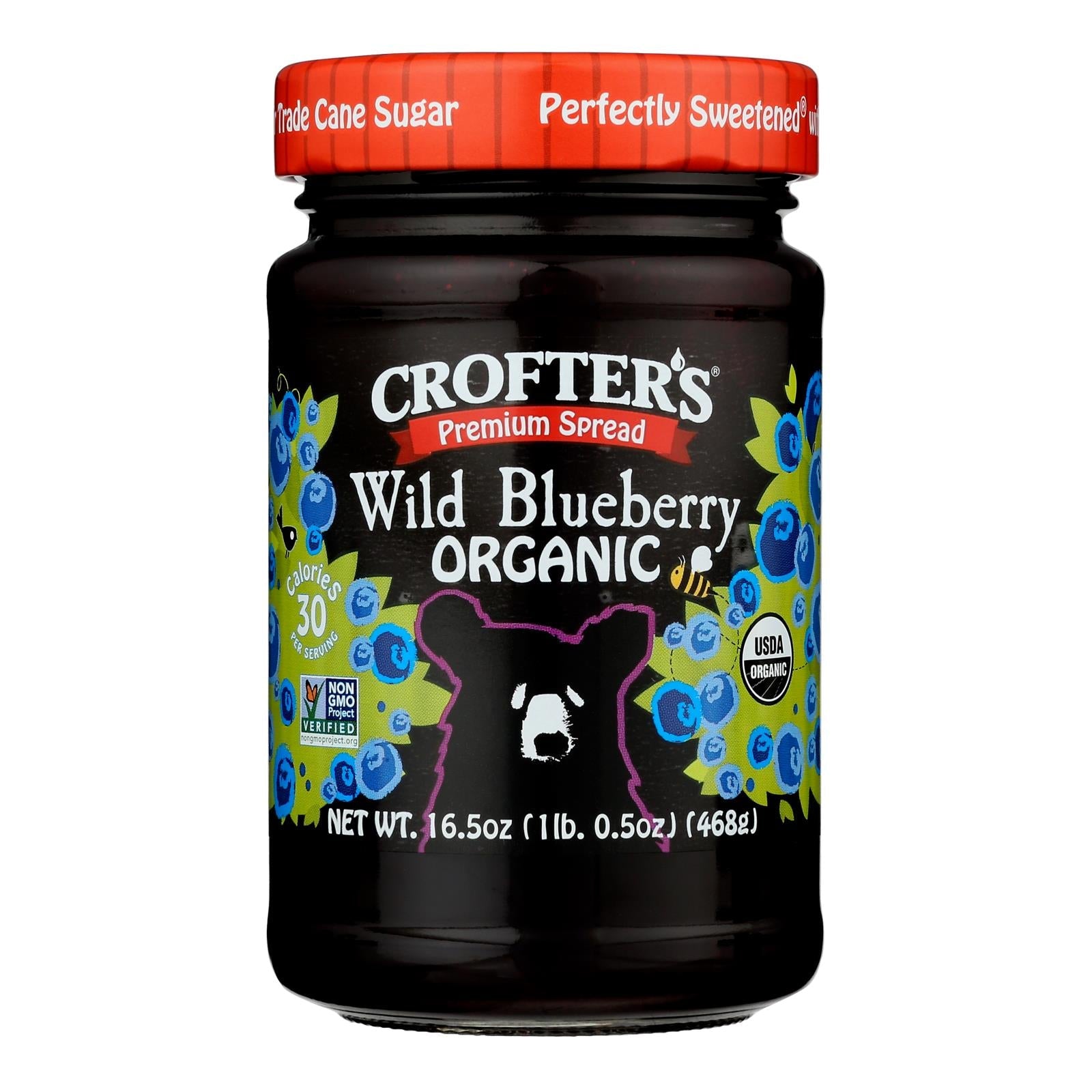 Crofters - Prem Sprd Wld Blueberry - Case Of 6 - 16.5 Oz - Maras Green