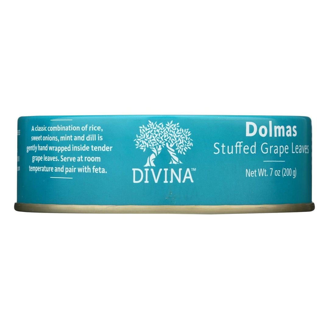 Divina - Dolmas Stuffed Grape Leaves - Case Of 12 - 7 Oz. - Maras Green