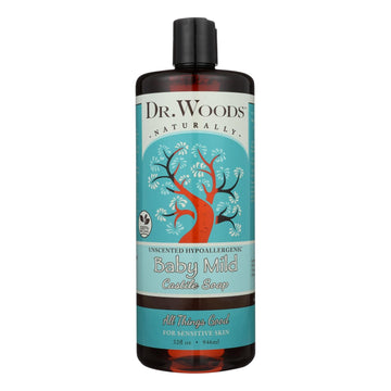 Dr. Woods Naturals Castile Soap - Baby Mild - Case Of 1 - 32 Oz. - Maras Green