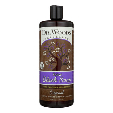 Dr. Woods Shea Vision Pure Black Soap With Organic Shea Butter - 32 Fl Oz - Maras Green