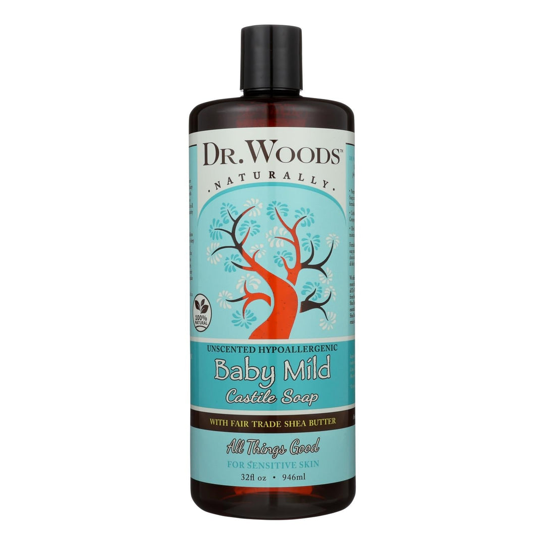 Dr. Woods Shea Vision Pure Castile Soap Baby Mild With Organic Shea Butter - 32 Fl Oz - Maras Green