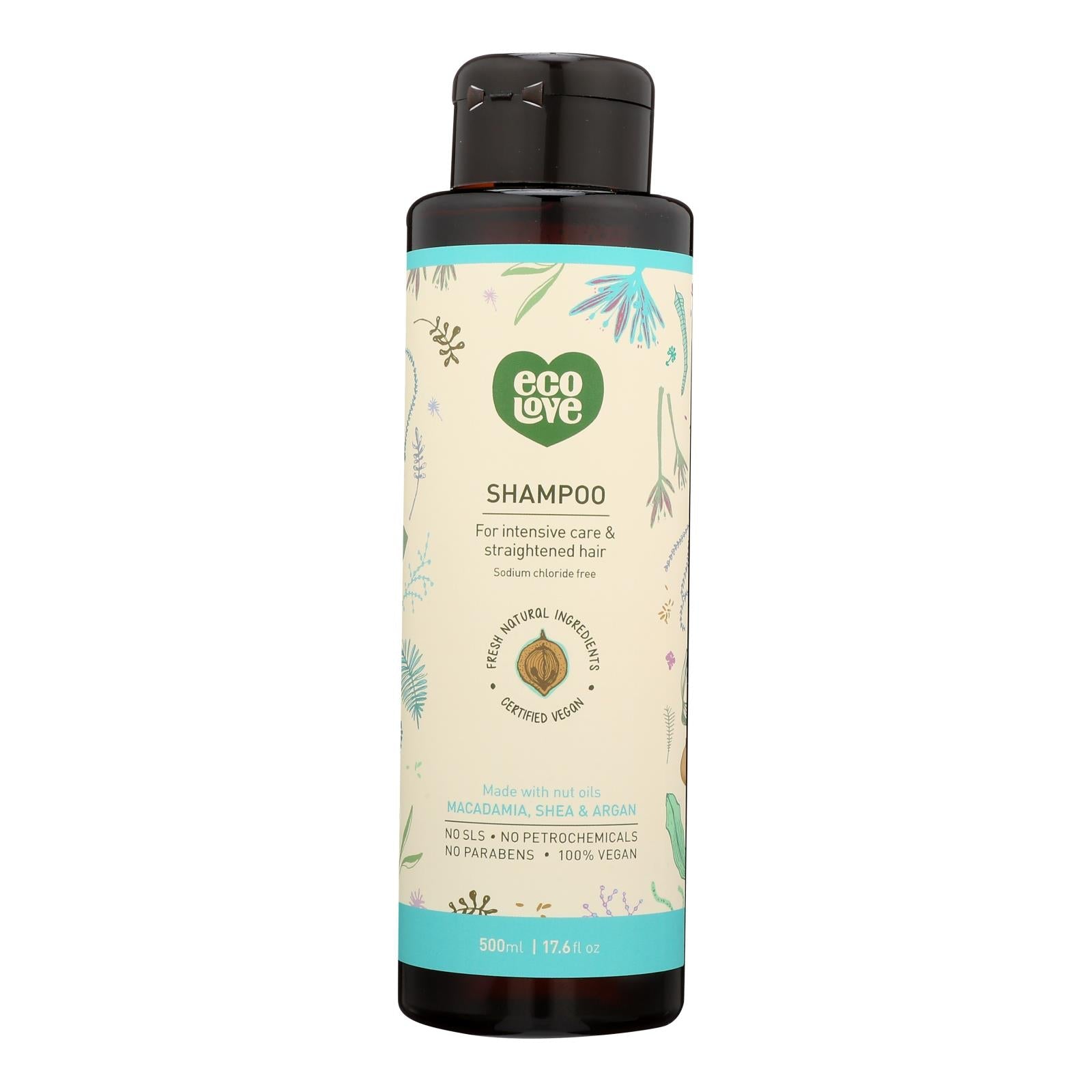 Ecolove - Shampoo Nut Int Cr Srt Hair - 1 Each - 17.6 Oz - Maras Green