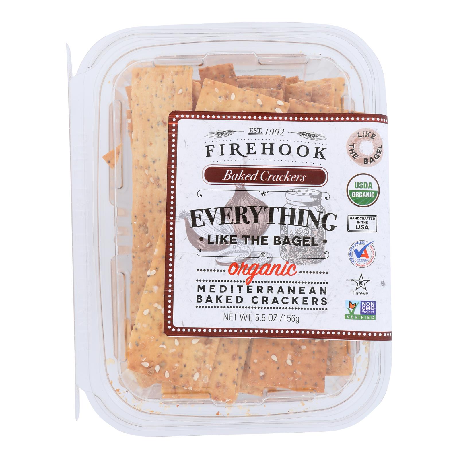 Firehook - Crackers Everything - Case Of 8 - 5.5 Oz - Maras Green