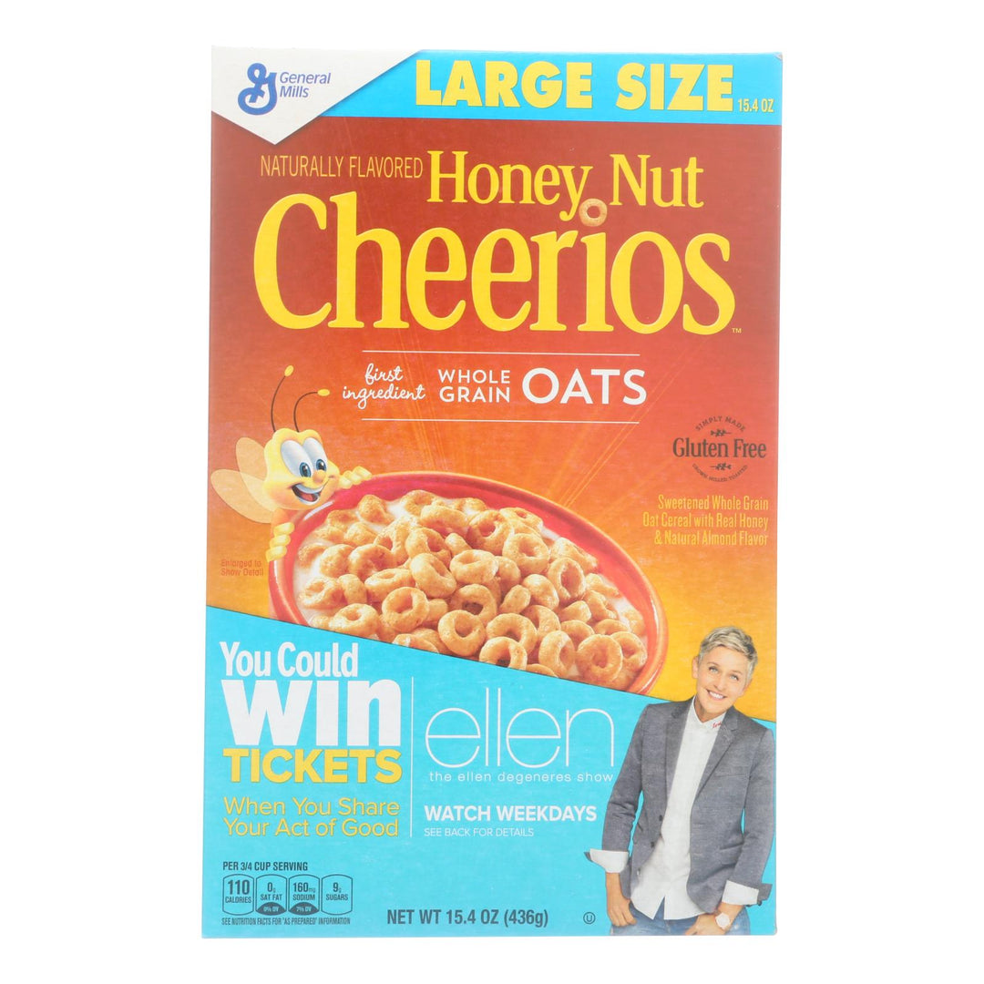 General Mills - Cereal Cheerios Honey Nut - Case Of 10 - 15.4 Oz - Maras Green