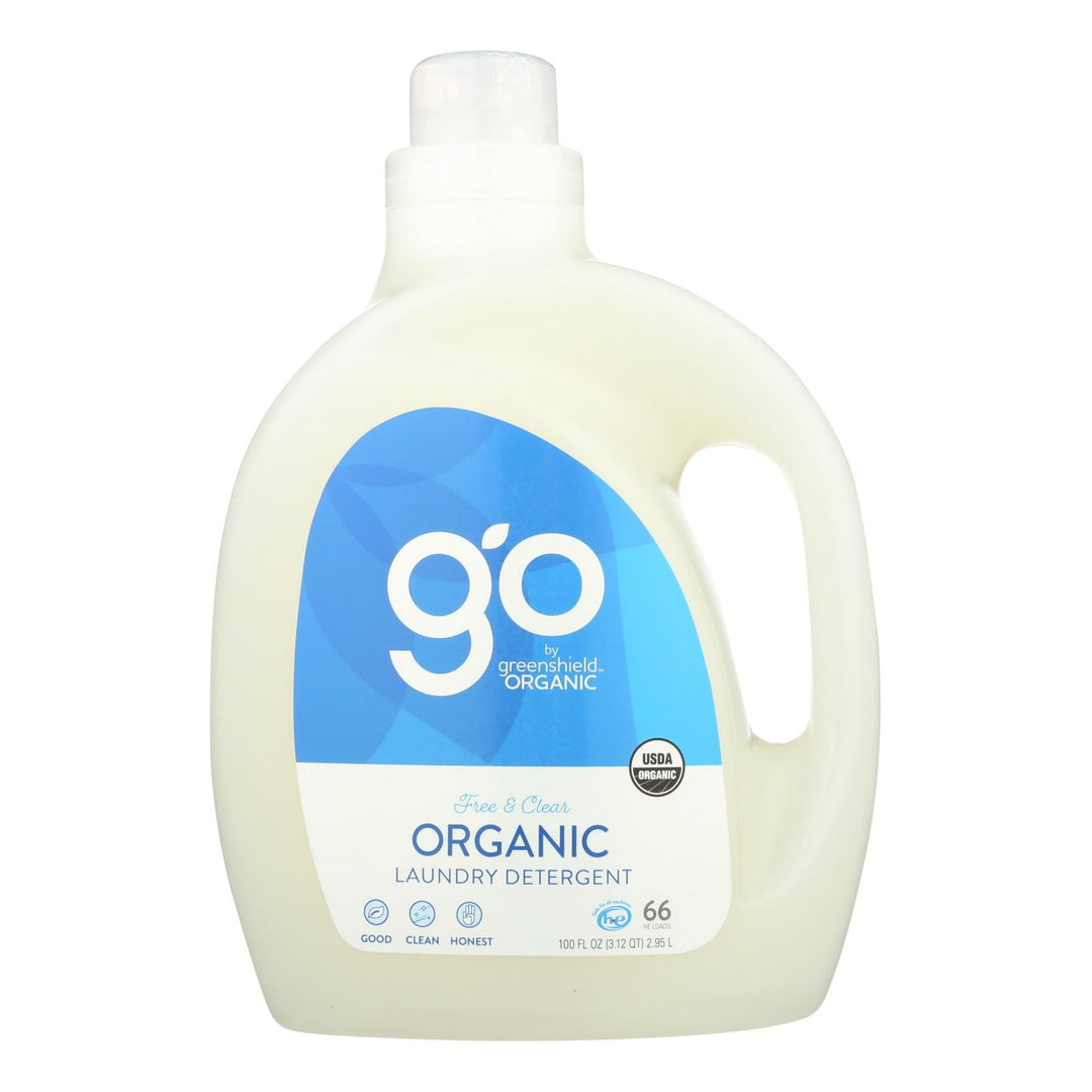 Green Shield Organic Laundry Detergent - Free And Clear - Case Of 2 - 100 Fl Oz. - Maras Green