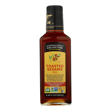 International Collection Sesame Oil - Toasted - Case Of 6 - 8.45 Fl Oz. - Maras Green