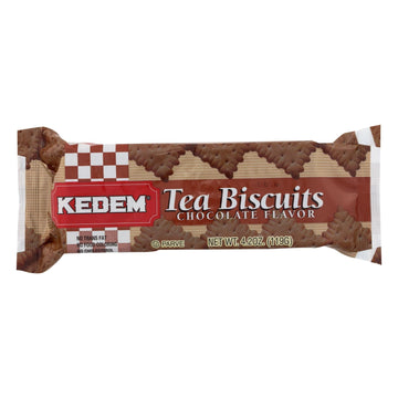 Kedem Tea Biscuits - Chocolate - Case Of 24 - 4.2 Oz. - Maras Green